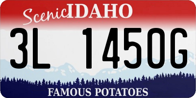 ID license plate 3L1450G