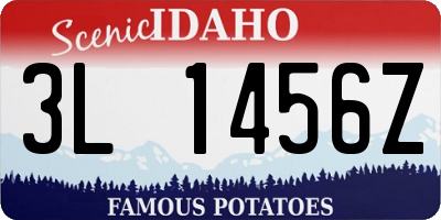ID license plate 3L1456Z