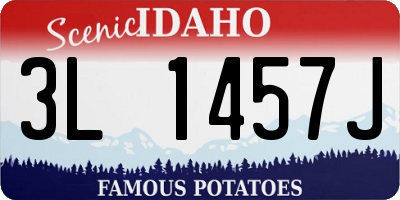 ID license plate 3L1457J
