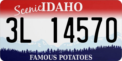 ID license plate 3L1457O