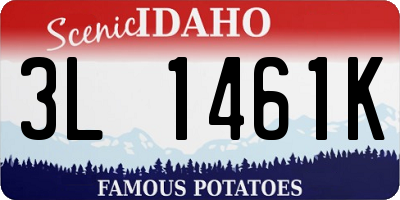 ID license plate 3L1461K