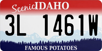 ID license plate 3L1461W
