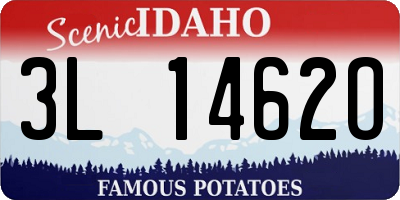ID license plate 3L1462O