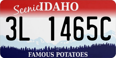 ID license plate 3L1465C