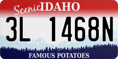 ID license plate 3L1468N