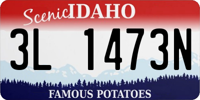 ID license plate 3L1473N