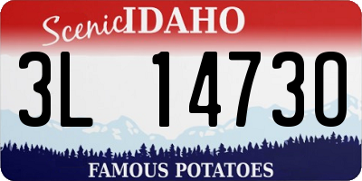 ID license plate 3L1473O