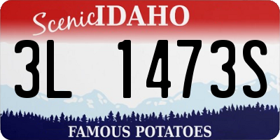 ID license plate 3L1473S