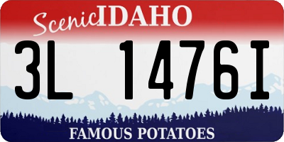 ID license plate 3L1476I