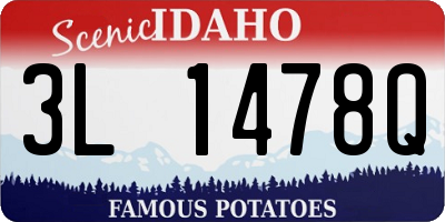 ID license plate 3L1478Q