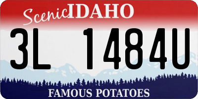 ID license plate 3L1484U