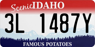 ID license plate 3L1487Y