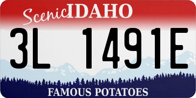 ID license plate 3L1491E