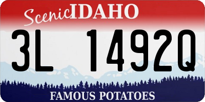 ID license plate 3L1492Q