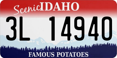 ID license plate 3L1494O