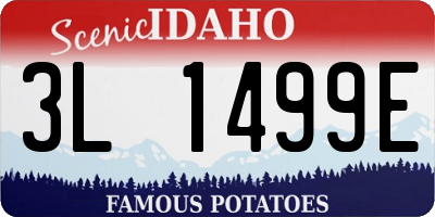 ID license plate 3L1499E