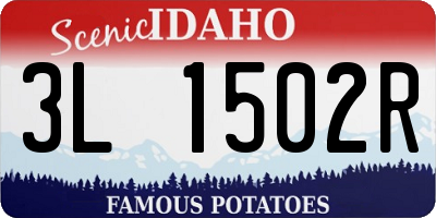 ID license plate 3L1502R