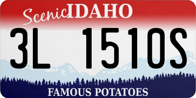 ID license plate 3L1510S