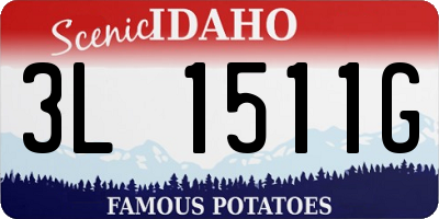 ID license plate 3L1511G