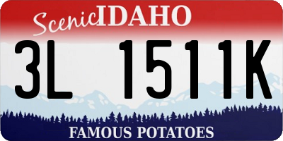 ID license plate 3L1511K