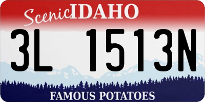 ID license plate 3L1513N