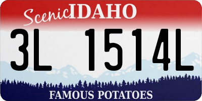 ID license plate 3L1514L