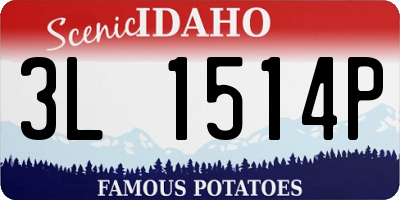 ID license plate 3L1514P