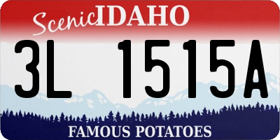 ID license plate 3L1515A