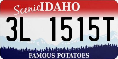 ID license plate 3L1515T