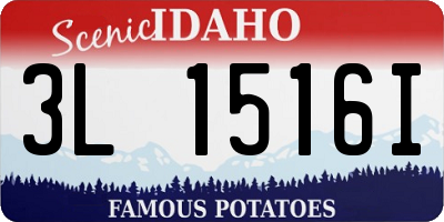 ID license plate 3L1516I