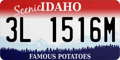 ID license plate 3L1516M