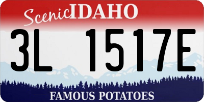ID license plate 3L1517E