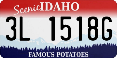 ID license plate 3L1518G