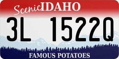 ID license plate 3L1522Q