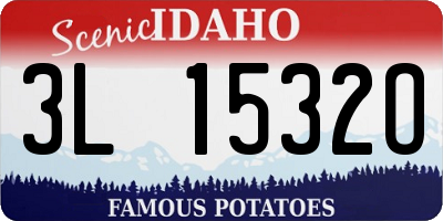 ID license plate 3L1532O