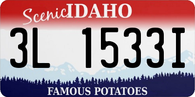 ID license plate 3L1533I