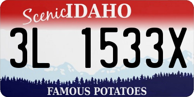 ID license plate 3L1533X