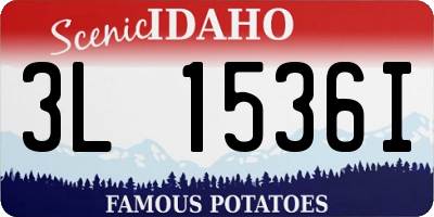 ID license plate 3L1536I