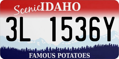 ID license plate 3L1536Y