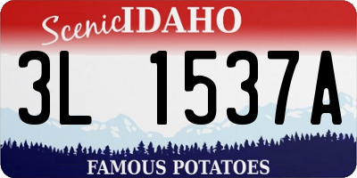 ID license plate 3L1537A