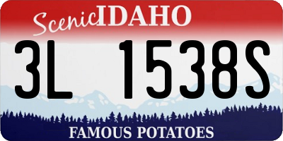 ID license plate 3L1538S