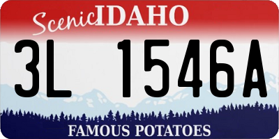 ID license plate 3L1546A