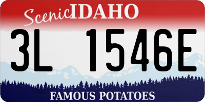 ID license plate 3L1546E