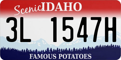ID license plate 3L1547H