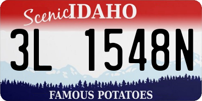 ID license plate 3L1548N