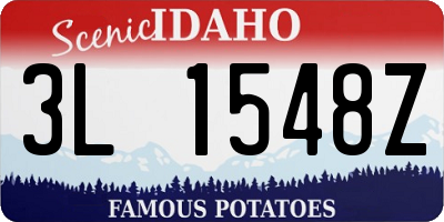 ID license plate 3L1548Z