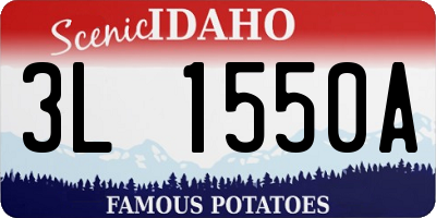 ID license plate 3L1550A
