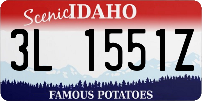 ID license plate 3L1551Z
