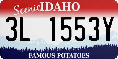 ID license plate 3L1553Y