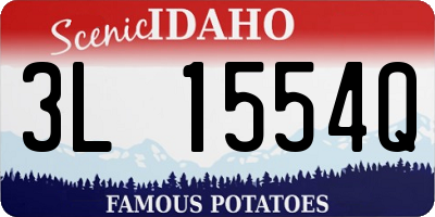 ID license plate 3L1554Q